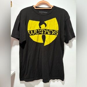Black Wu-Tang Tshirt with Wu-Tang logo on front